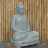  Product image 2 of the product “Seated Buddha made of Riverstone in Dhyana position - gesture of meditation, H. 80cm. ”